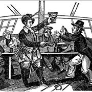 Picture Of Edward Low With Pistol And Bowl Of Punch