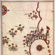 Picture Of Map Of Tripoli By Piri Reis