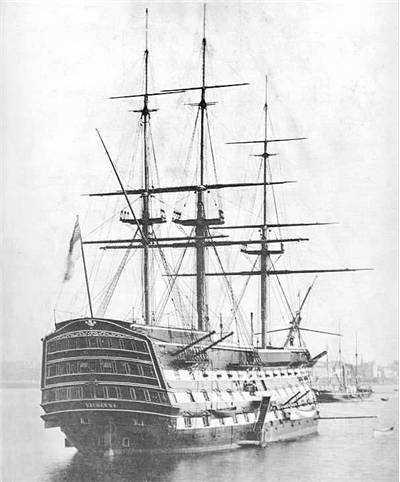 Picture Of Ship Of The Line HMS Victory